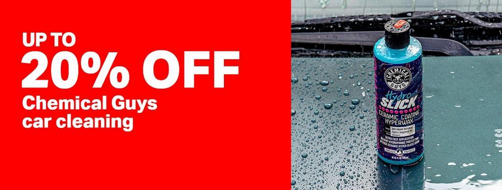 20% OFF
              Chemical guys car cleaning